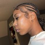 Cornrows/ Braid down