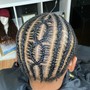 Men's freestyle cornrows