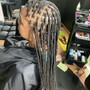 Small knotless Mid back Length