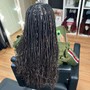 Small knotless Mid back Length