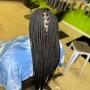 Small Boho Knotless braids (midback)