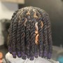 Starter locs (2 strands)