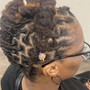 strand twist above shoulder