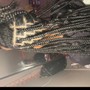 Half braids/ Half quick weave (Fulani)