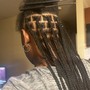 Half braids/ Half quick weave