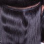 Single beaded wefts per track