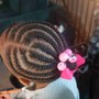 Natural Hair Braided. Option with/without Beads