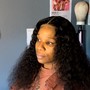 Closure wig install