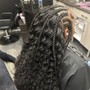 Partial Sew In/Quick Weave with Braids in the front