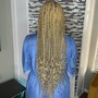 Bohemian knotless Braids middle back