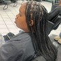 Kid's knotless braids w/ hair