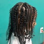 Kid's knotless braids w/ hair