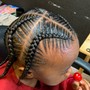 Kid's braided ponytail