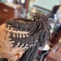 Loc Updo style