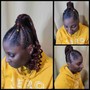 Feed in braids ($10 each)