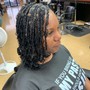 Med bohemian Box Braids