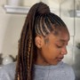 Small color Boho Knotless Braids