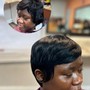 Pixie cut quick weave