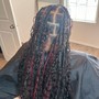 Bohemian knotless (micro braids )