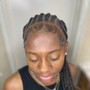 NATURAL hair Braids w/o weave