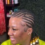 Small feed-in Cornrows