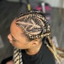 Large Feed-In Cornrows