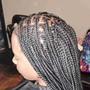 Half feed in braids large/ Half Crochet Braids