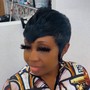 Quick Weave short. 28-29 pieces pixie cut