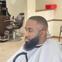 Men’s haircut with beard trim without clr