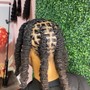 Kids Braids with Natural hair