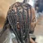 Loc retwist with double stranded twist