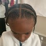 Kid braided ponytail