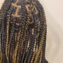 Large Knotless Box Braids