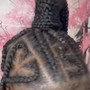 Larger Knotless braids