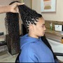 Knotless braids mid back