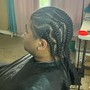 Men Large French Braids