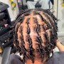 Starter Locs (comb coils/twists/braids)