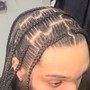 Custom “Feed in” Cornrows