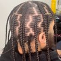 Custom “Feed in” Cornrows