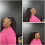 Install synthetic wig