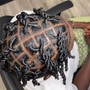 Loc retwist and style (small/smedium)