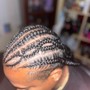 2 Dutch braids natural