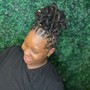 Invisible locs two strand twist on natural hair