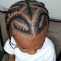 Kid Braids (Toddlers 1-3 years old) No hair added