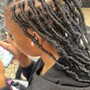 Partial Quick Weave with lemonade or tribal braids