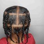 Flat Twists(Natural Hair/no hair added)