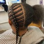 Braids with designs (men/boys)