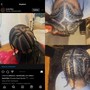 Cornrows (base for wig) or for men