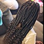 Medium Boho knotless Braids w/ real human hair