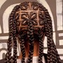 Heart or Butterfly Shaped Knotless Box Braids